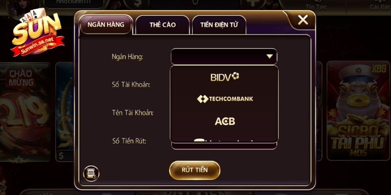Ngân hàng cũng là sự lựa chọn hàng đầu khi rút tiền